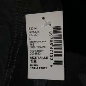 18 husky camo cargo pants